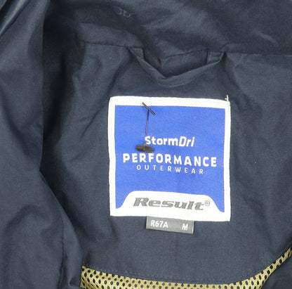 Mens UK Size M Result Blue Rain Coat