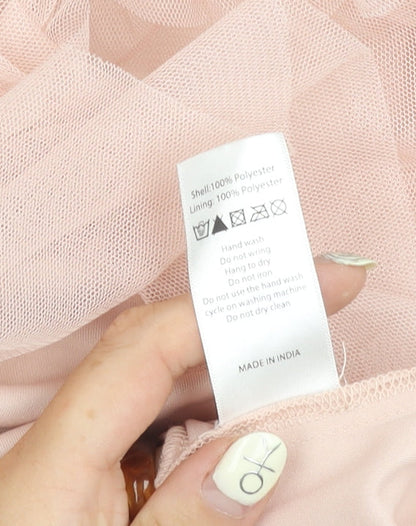Frock & Frill Pink Women's Dress, Size 10, Sequin Accent