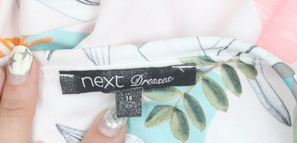 Next Women's Floral Dress Multicoloured Size 14