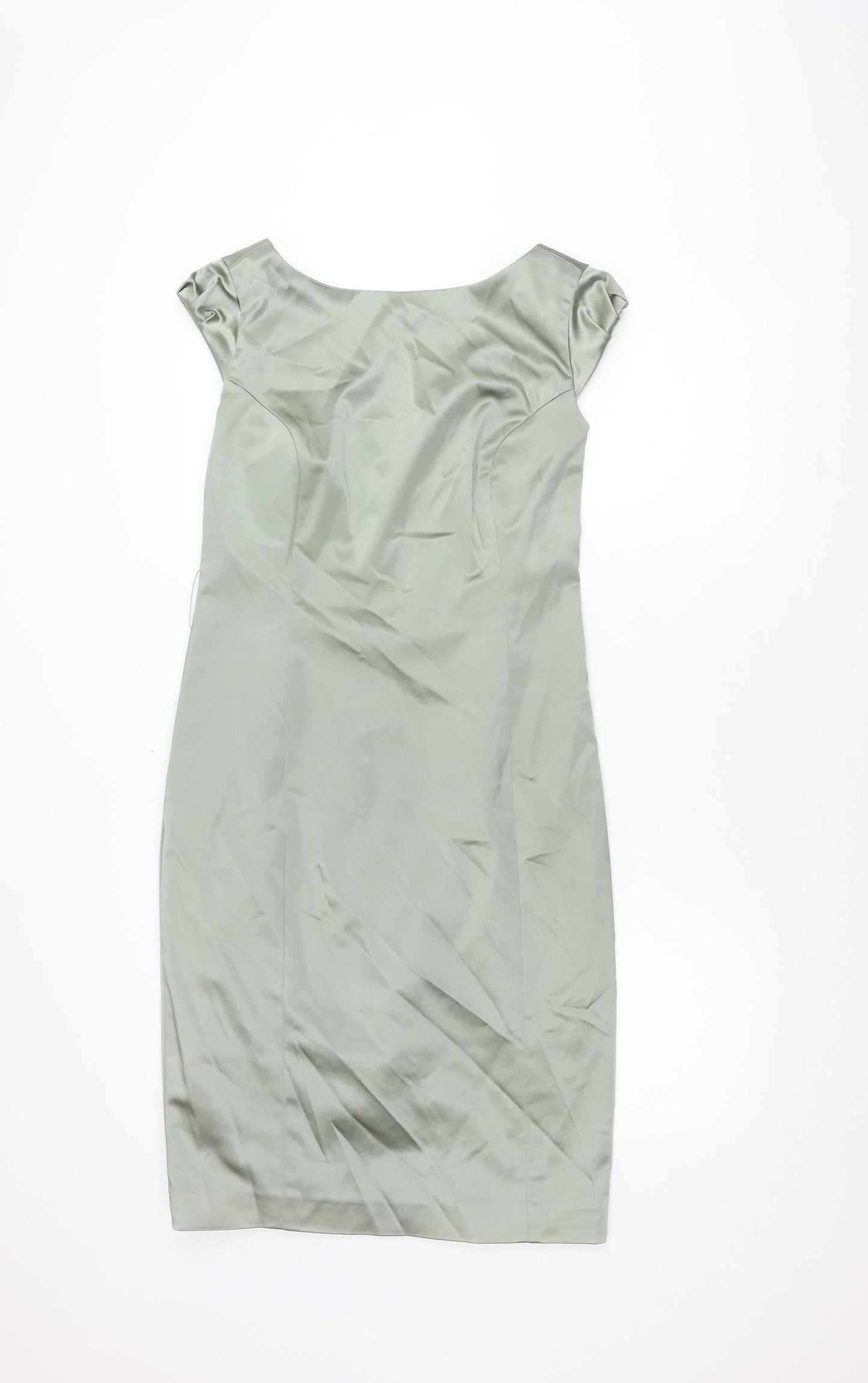 Coast Green Sheath Dress, Size 12, V-Neck, Wedding/Party