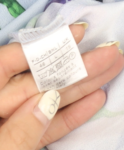 Damart Women's Multicoloured Floral Flare Skirt Size 18