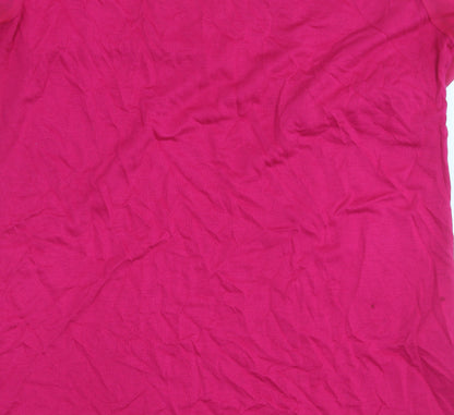 Womens UK Size XS Oasis Pink Basic Blouse