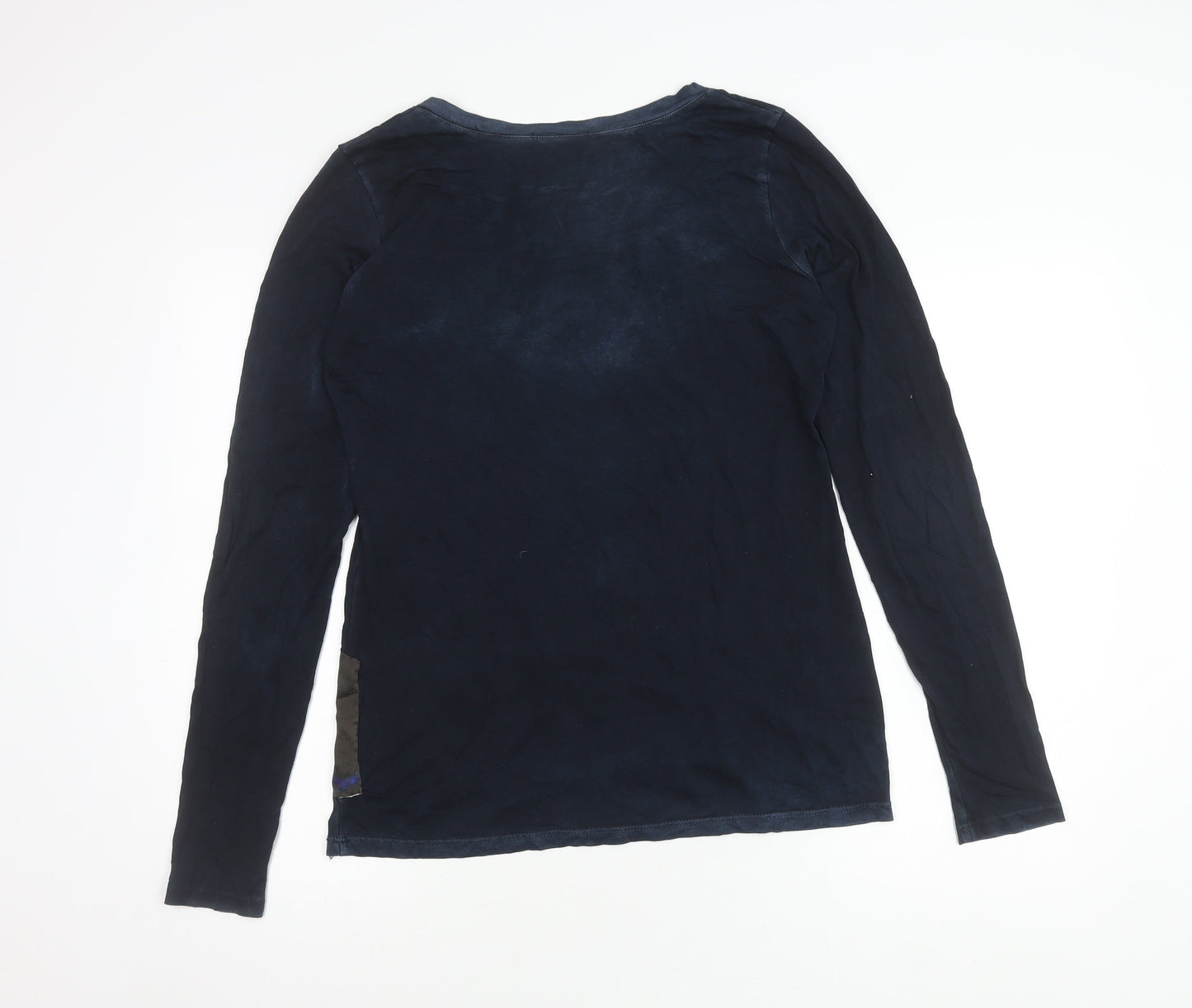 Cotton Citizen Women's Blue Long Sleeve V-Neck Top