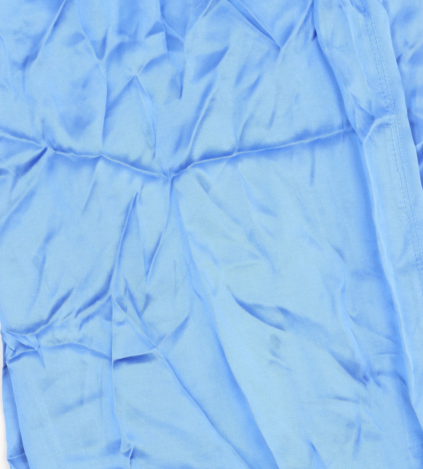 Bershka Women's Blue Wide-Leg Trousers Size 8