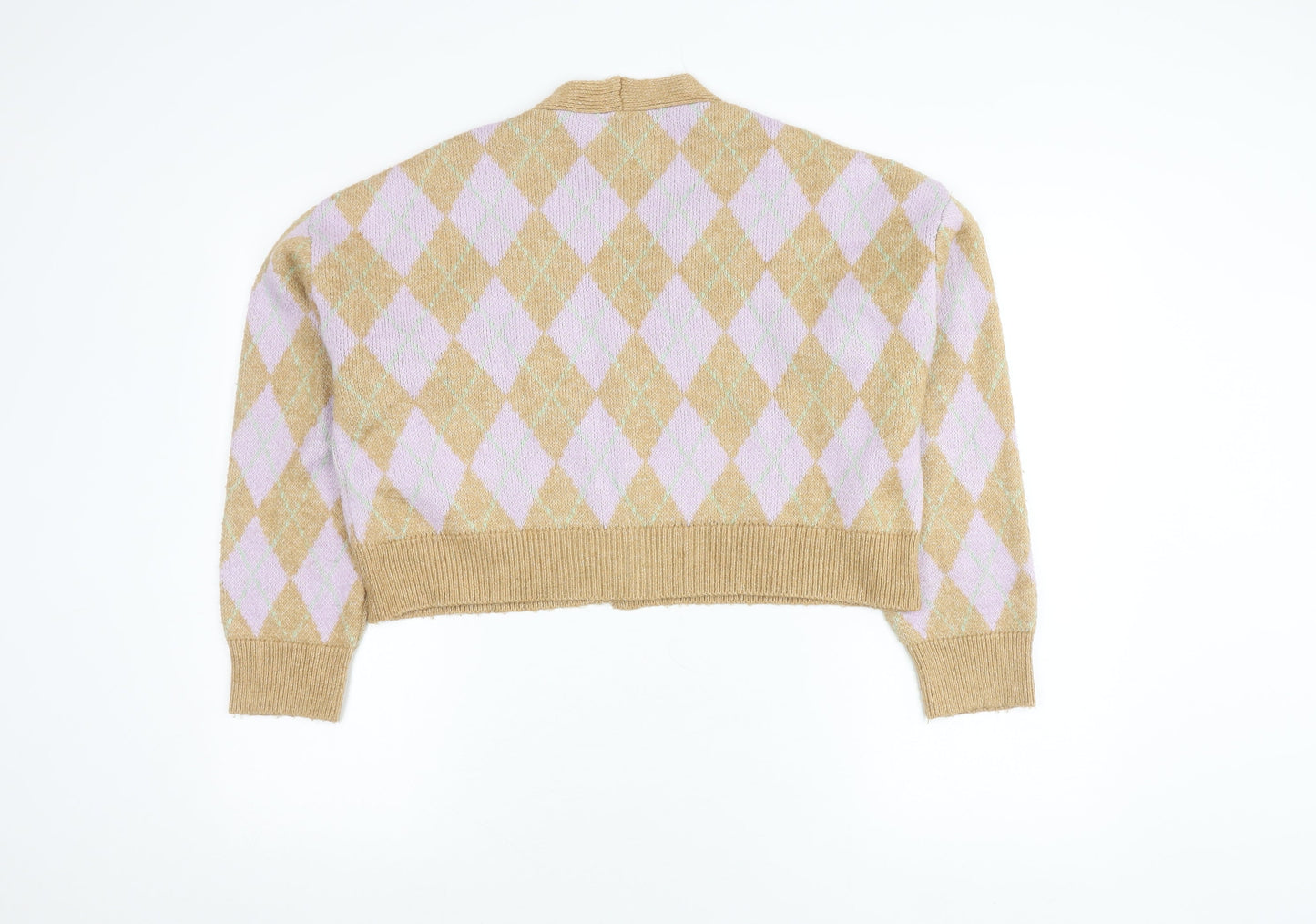 Womens UK Size 8 Stradivarius Beige Cardigan Jumper