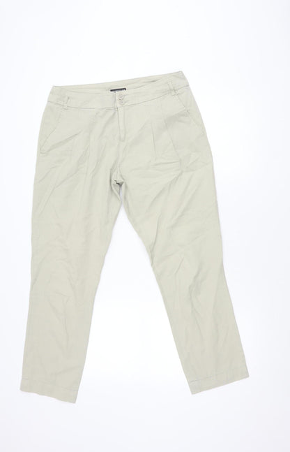 Womens UK Size 12 Warehouse   Beige Trousers