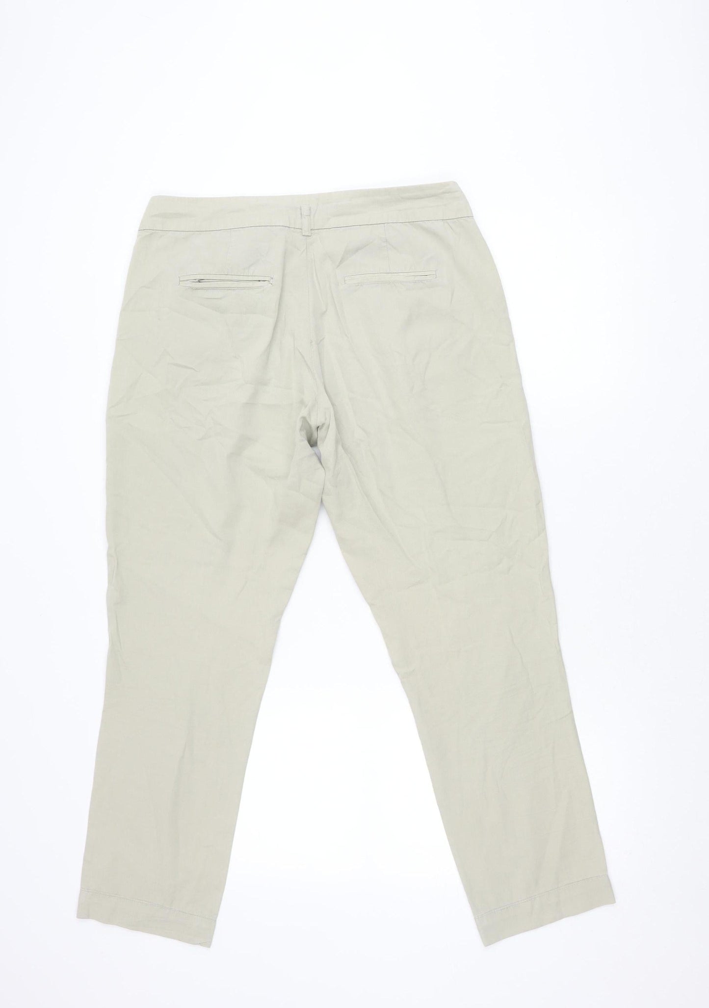 Womens UK Size 12 Warehouse   Beige Trousers