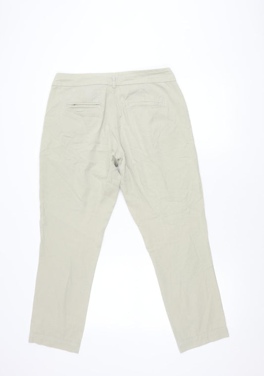 Womens UK Size 12 Warehouse   Beige Trousers