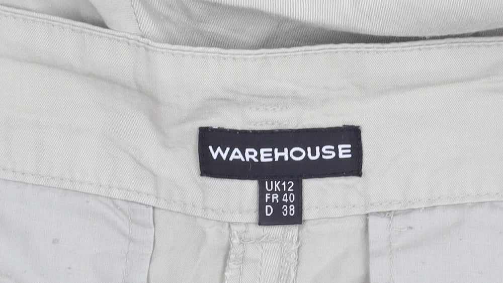 Womens UK Size 12 Warehouse   Beige Trousers