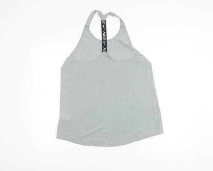 Nike Women's Grey Tank Top for Gym & Yoga - Size L