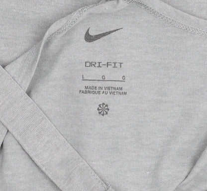 Nike Women's Grey Tank Top for Gym & Yoga - Size L