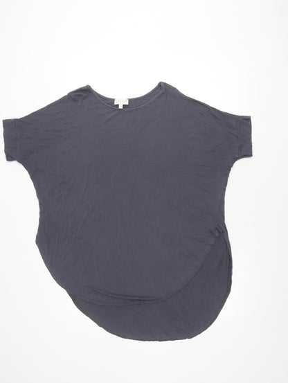 Womens UK Size 10 Apricot Grey Basic T-Shirt