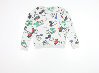 Disney Boys Mickey Pullover Sweatshirt 11-12 Years Multicoloured
