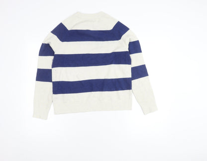 Womens UK Size S Marks and Spencer Blue Pullover Jumper