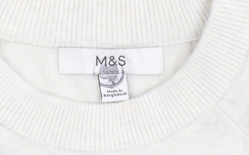 Womens UK Size S Marks and Spencer Blue Pullover Jumper