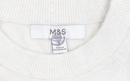 Womens UK Size S Marks and Spencer Blue Pullover Jumper