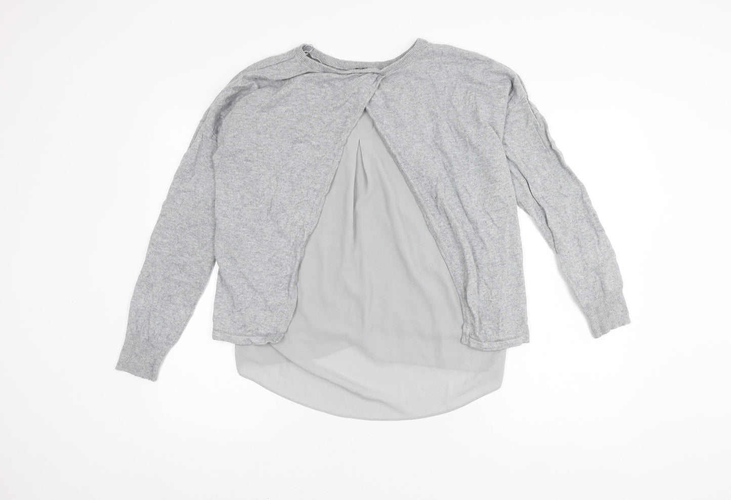 Womens UK Size 10 Marks and Spencer Grey Pullover Jumper