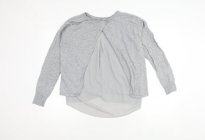 Womens UK Size 10 Marks and Spencer Grey Pullover Jumper
