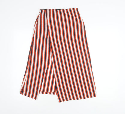 Pull & Bear Women's Multicoloured Striped Long Skirt Size 10