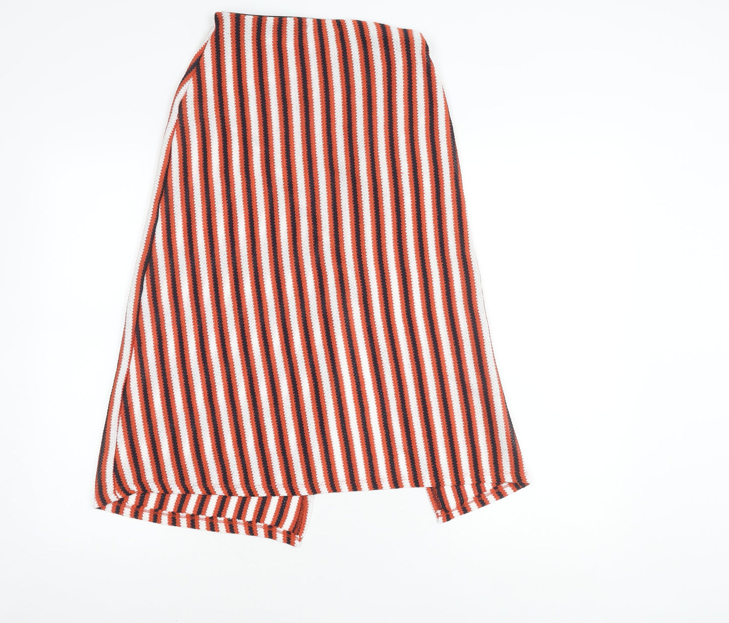 Pull & Bear Women's Multicoloured Striped Long Skirt Size 10