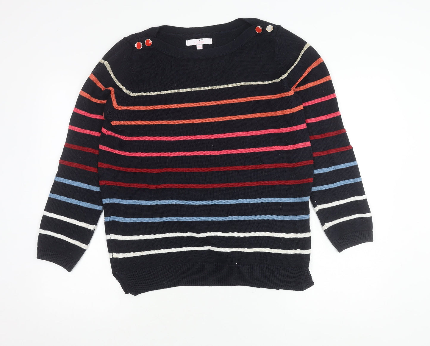 Womens UK Size 12 Julipa Multicoloured Pullover Jumper