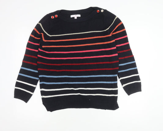 Womens UK Size 12 Julipa Multicoloured Pullover Jumper
