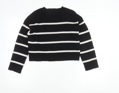 Womens UK Size M New Look Black Pullover Jumper