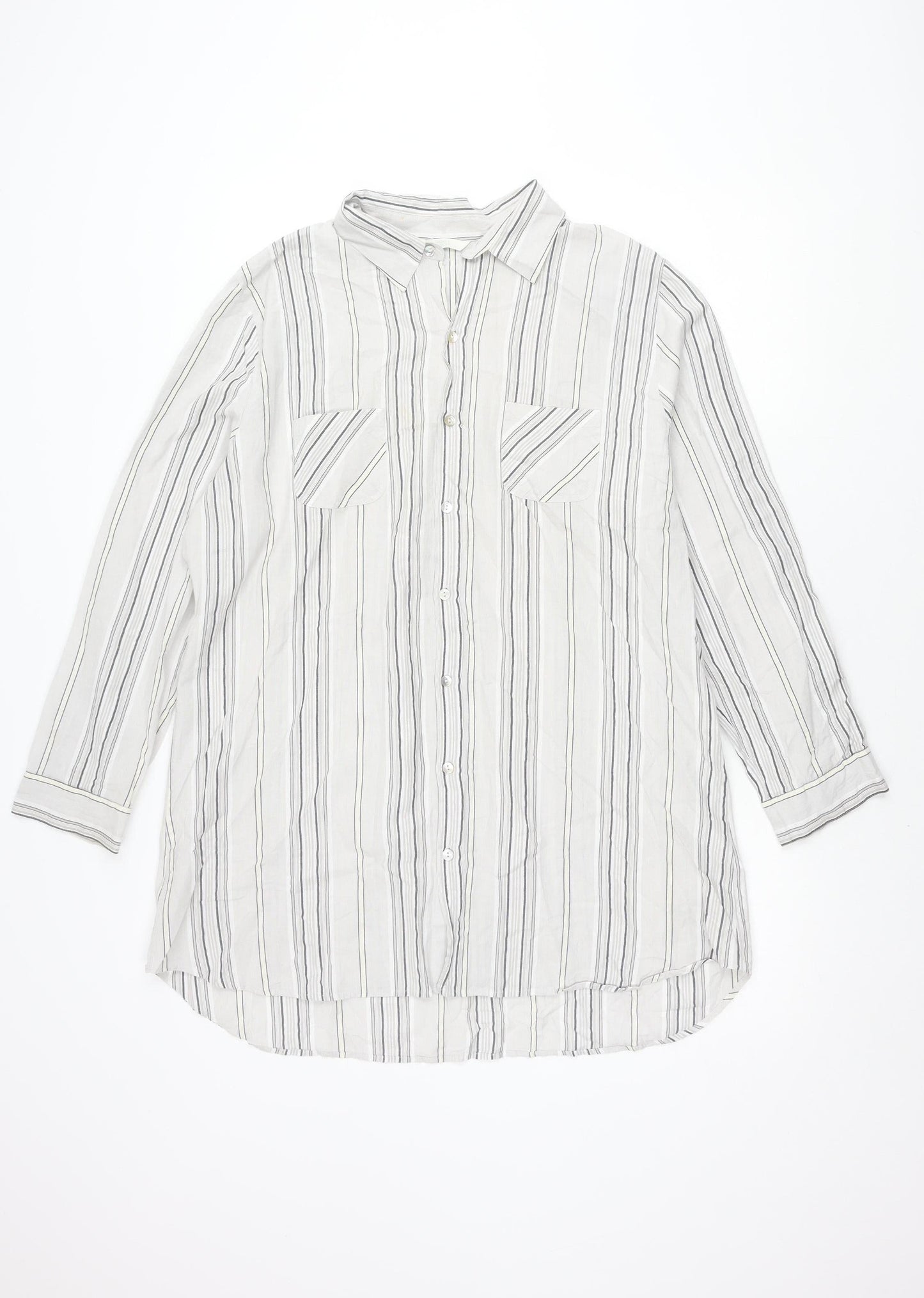 Womens UK Size 18 Marks and Spencer Grey  Button-Up
