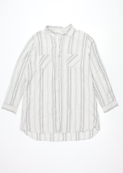 Womens UK Size 18 Marks and Spencer Grey  Button-Up