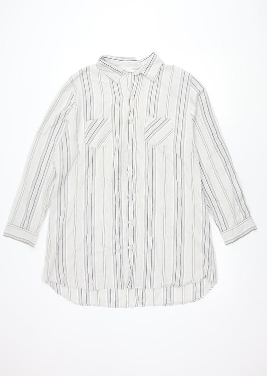 Womens UK Size 18 Marks and Spencer Grey  Button-Up