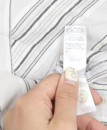 Womens UK Size 18 Marks and Spencer Grey  Button-Up
