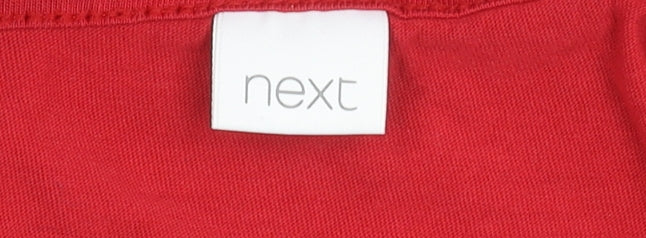 Next Girls Red Knee Length Sleeveless Dress