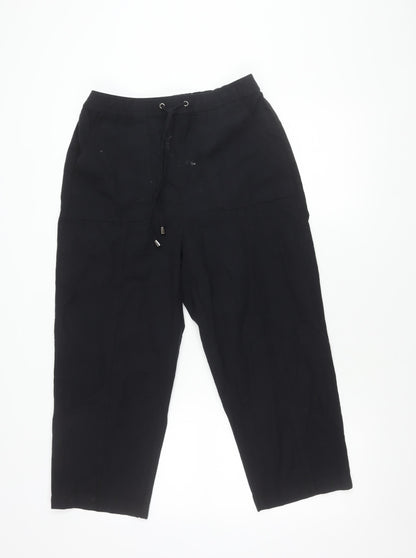 Isle Women's Black Cargo Trousers Size 12