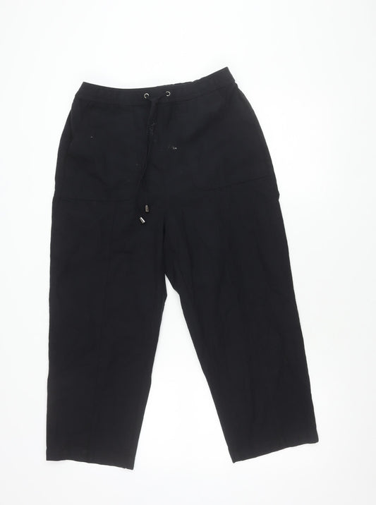 Isle Women's Black Cargo Trousers Size 12