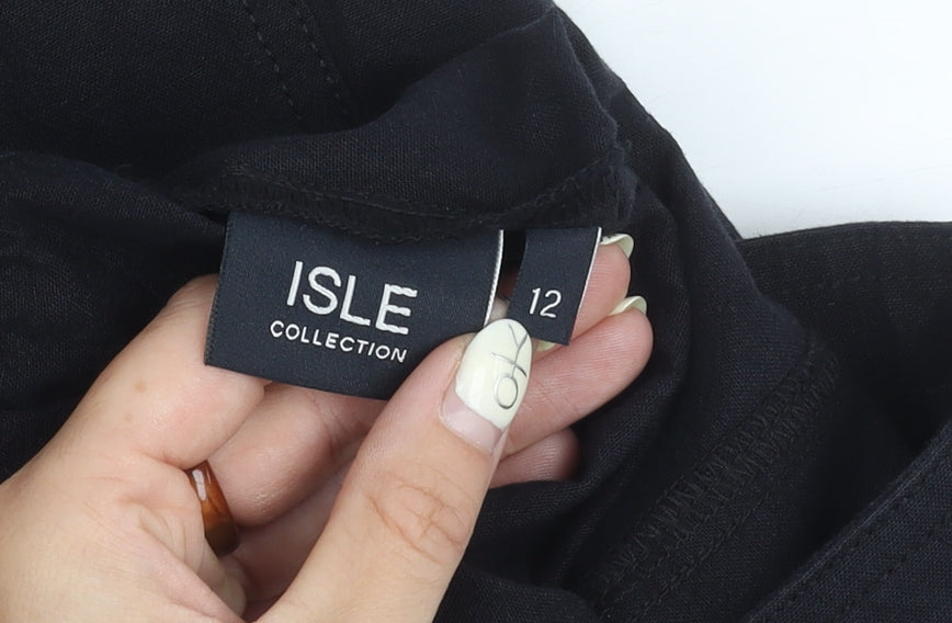 Isle Women's Black Cargo Trousers Size 12