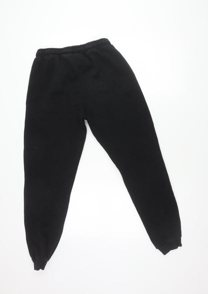 Mens UK Size S MP Regular Fit Jogger Black Trousers