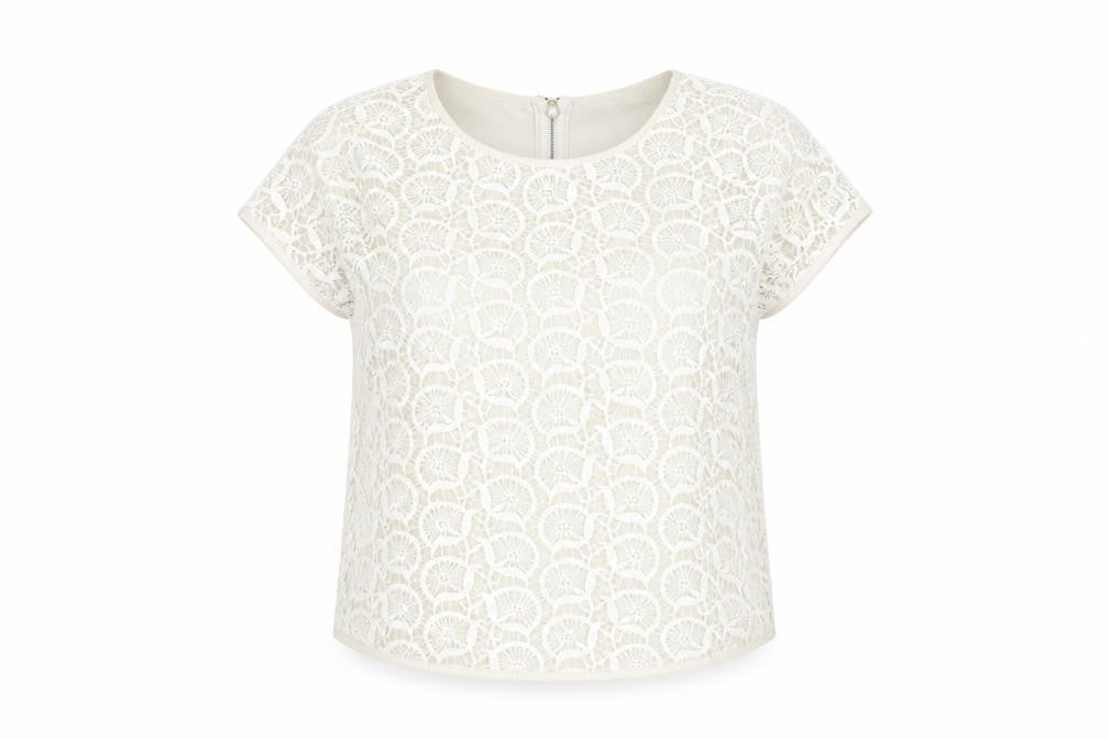 Womens UK Size S Zara Basic Ivory  Blouse