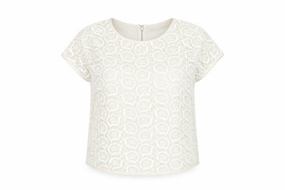Womens UK Size S Zara Basic Ivory  Blouse