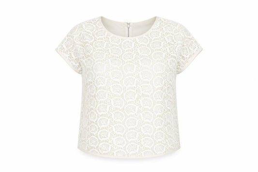Womens UK Size S Zara Basic Ivory  Blouse