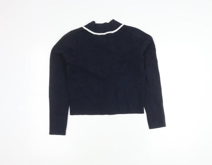 Womens UK Size 10 Jack Wills Blue Pullover Jumper