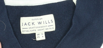Womens UK Size 10 Jack Wills Blue Pullover Jumper