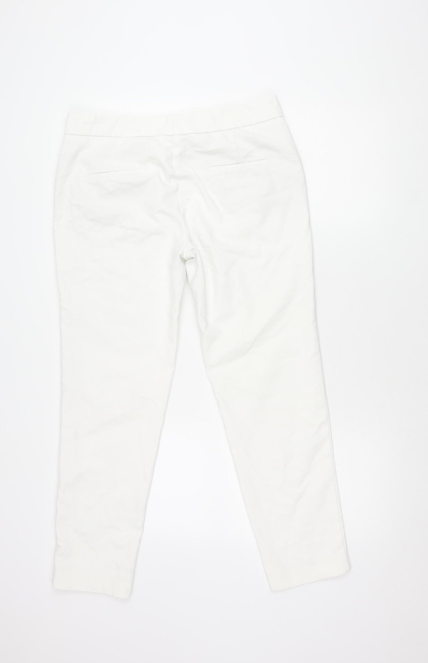 Womens UK Size 14 MNG Regular Fit  White Trousers