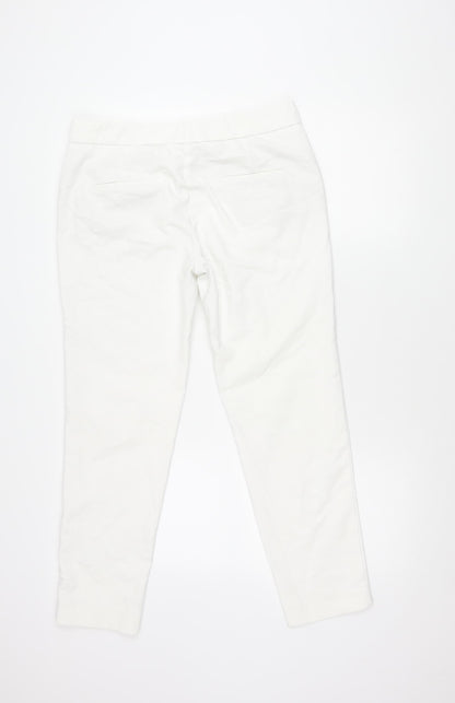 Womens UK Size 14 MNG Regular Fit  White Trousers