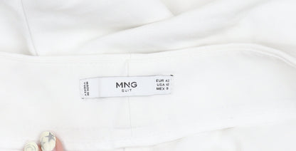 Womens UK Size 14 MNG Regular Fit  White Trousers