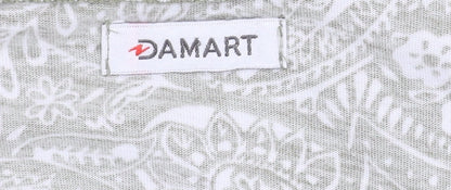Damart Womens Green Paisley Dress Size 18