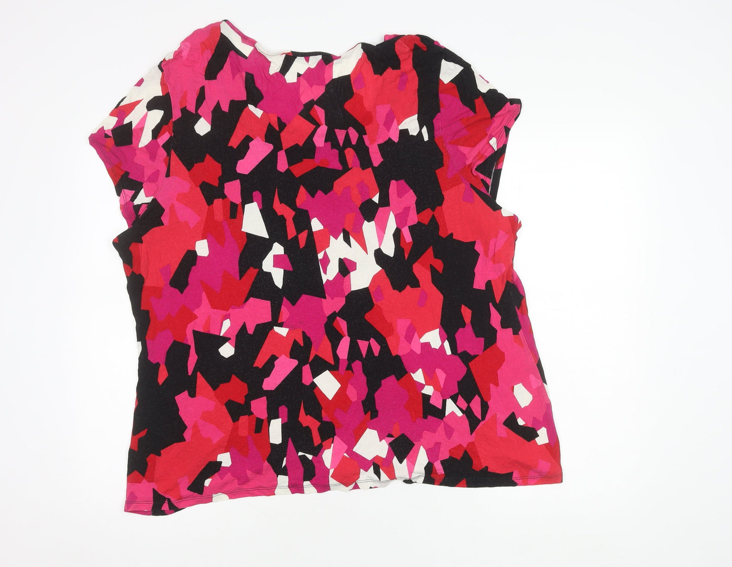 Womens UK Size 24 Marks and Spencer Multicoloured Basic T-Shirt