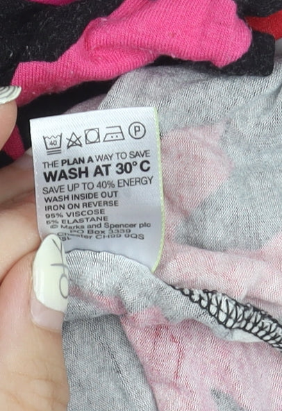 Womens UK Size 24 Marks and Spencer Multicoloured Basic T-Shirt