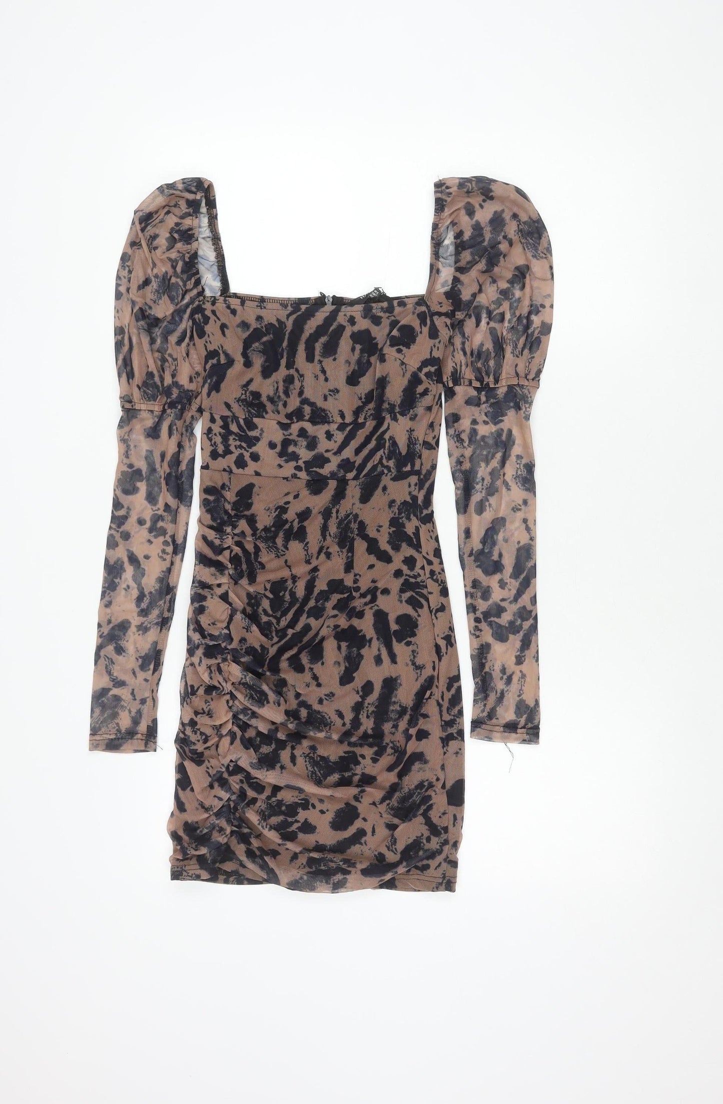 NAANAA Women's Multicoloured Animal Print Dress