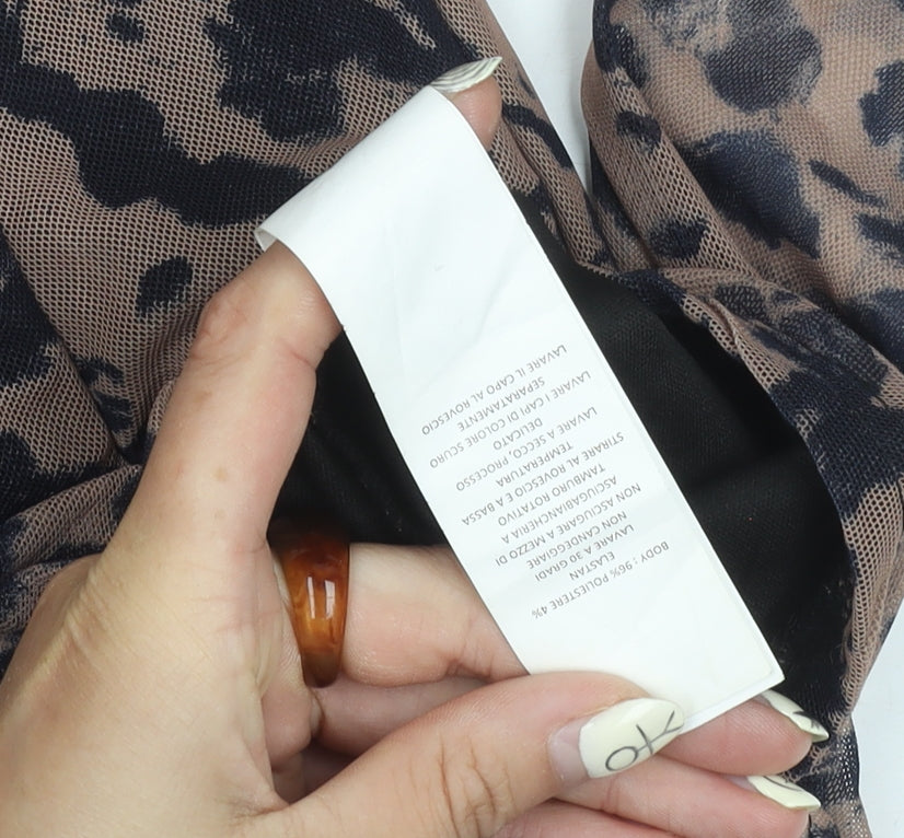 NAANAA Women's Multicoloured Animal Print Dress