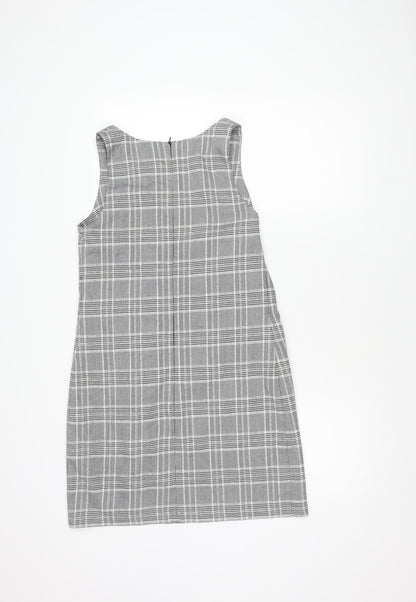 Great Plains Women's Grey Plaid Sheath Dress Size 8